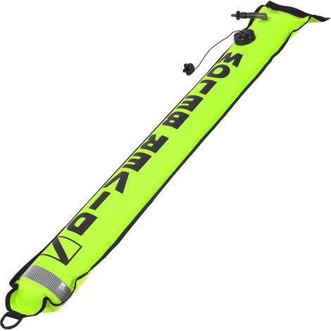 SMB de Plongée Haute Visibilité 6FT, Bouée de Signalisation Gonflable Fluorescente Jaune (1/5)