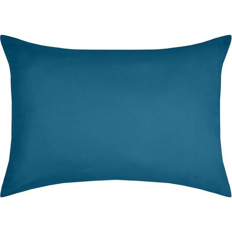 1 Taie d'oreiller coton uni 50 x 70 cm Edens petrole