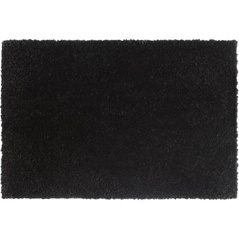 Tapis de porte 5 pcs noir 40x60 cm fibre de coco touffeté (1/5)