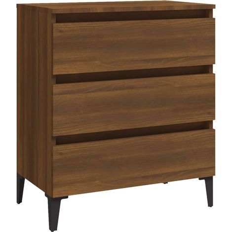 Maison Exclusive - Aparador de madera contrachapada roble marrón