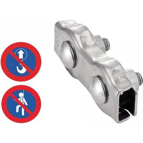 10 Serre-Câbles Plat Double 2 mm - Inox A4 - D-Work