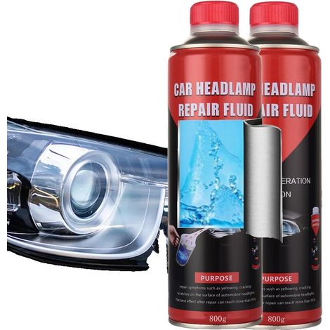 Scheinwerfer-Restaurierungsflüssigkeit, 800ml Volumen, flüssiges Polymermaterial, geeignet für die Scheinwerferrestaurierung, benutzerfreundliche (1/5)