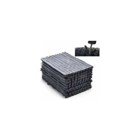 50 pièces Kit crevaison Outils,Meche Pneu crevaison en Caoutchouc pour La Réparation D'Urgence De Pneus Tubeless en Cas De Crevaison,kit Reparation Pneu Voiture,LO-Ron (1/5)