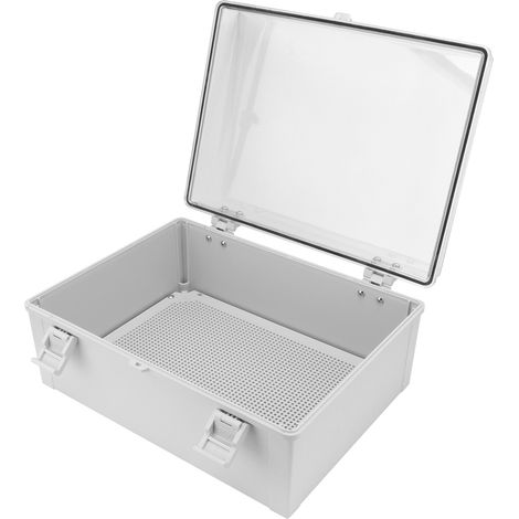 Boîte de distribution électrique étanche, boîtier en plastique transparent (IP66/IP65) avec pince (1/5)