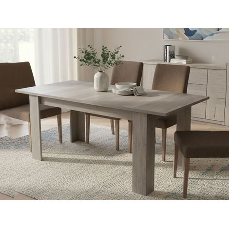Dmora - Tavolo allungabile Artino, Consolle allungabile, Tavolo da pranzo allungabile, Consolle estensibile da cucina, 160/220x88h75 cm, Rovere (1/5)