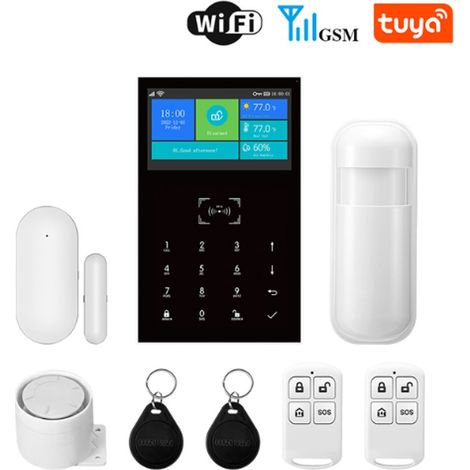 Tuya Kit Sistema di Allarme Domestico WiFi e GSM 4G con RFID