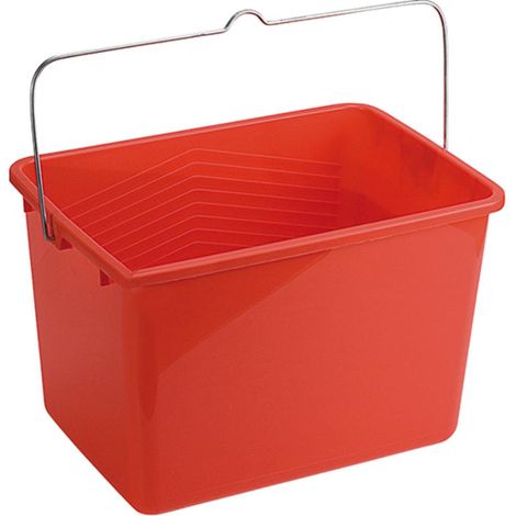 Secchio in Plastica Graduato dim 34.5x28x22.5cm Manico in Alluminio
