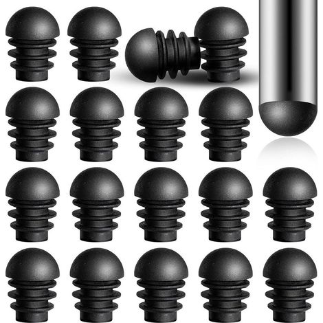 Lot de 24 embouts de protection pour pieds de chaise, capuchons ronds anti-rayures (1/3)