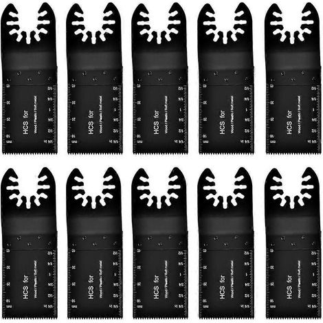 10 Stück Bimetall-Multifunktions-Oszillationssägeblätter, 32 mm.