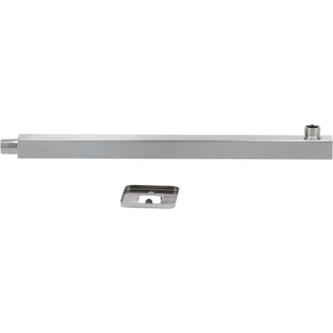 Barre de douche encastrée en acier inoxydable brossé, bras de douche mural NPT1/2, rallonge de 41 cm pour salle de bain (1/5)