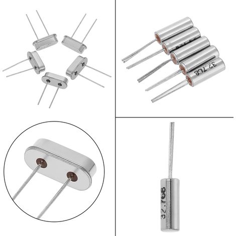 Kit de 50 oscillateurs à cristal de quartz DIY (10 valeurs, 32,768 kHz - 24 MHz) (1/5)