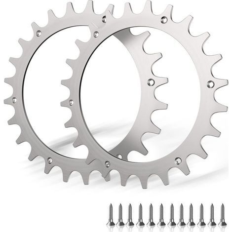 2 x Crampons en Acier Inoxydable de qualité supérieure pour modèle Worx S/M,2X Pointes à vis en Acier Inoxydable Améliorateur de Traction,Taille de Roue de tondeuses à Gazon robotiques 205 mm (1/5)