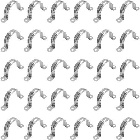 Collier de serrage en acier inoxydable de type U, collier de serrage semi-circulaire pour tuyau d'air et d'eau, fixations pour tuyaux d'eau - 60mm-ARCAN (1/4)