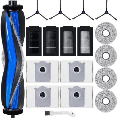 Kit de Rechange Complet pour Aspirateur Robot avec Brosse Rouleau, Filtres et Accessoires Compatibles Modèles Ecovacs Deebot T50 Omni Pro (1/5)