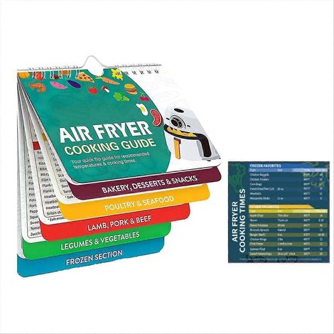 Livre de recettes pour friteuse à air chaud, guide de cuisine pour friteuse à air chaud, magnétique (1/5)