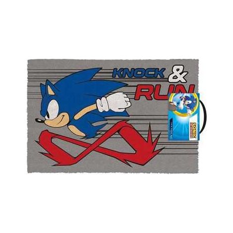 Paillasson Pyramid International Sonic the Hedgehog Knock & Run 40 x 60 cm Officiel