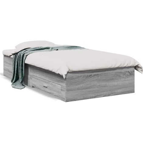 Maison Exclusive - Giroletto Cassetti Grigio Sonoma 75x190 cm Legno Multistrato (1/5)