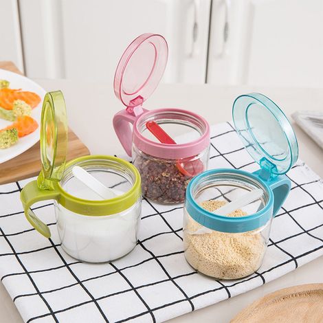 Bocal En Verre - Bocal À Épices - Pour Cuisine Comptoir Salle À Manger Décoration Intérieure - 1 Pièce (1/5)