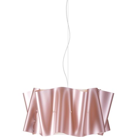 Sospensione Moderna Folio Polilux ® Pink Metal E Metallo Cromo 1 Luce E27 D50Cm (1/2)