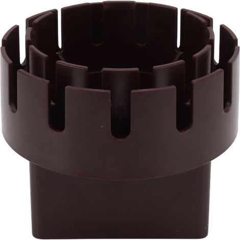 Adaptateur de descente de gouttière en plastique, adaptateur de remplacement, convertisseur de tuyau de descente avec vis, marron, taille S, 2 x 3 pouces (1/5)