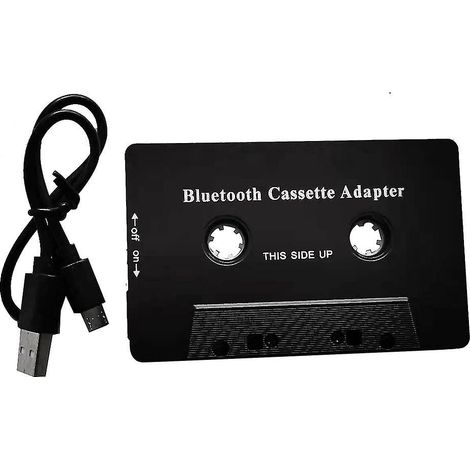 Adaptateur audio universel Bluetooth 5.0 pour cassette audio, avec micro et câble auxiliaire pour téléphone et lecteur MP3.