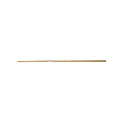 Mango de madera pulida adaptable para escoba de carretero, ø28mm x 1,5m.
