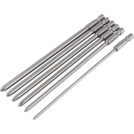 1/4"-Schaft-Handschraubendreher aus S2-Stahl, Kreuzschlitzwerkzeug, Schraubendreherbit für elektrische Bohrmaschinen, 6-teilig (1/5)
