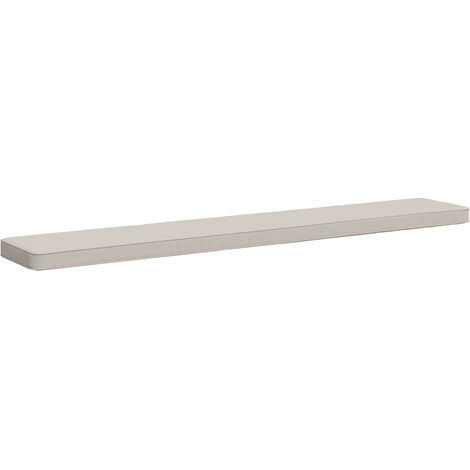 1-Piece Bench Cushion VUGHT 100% Polyester White vidaXL