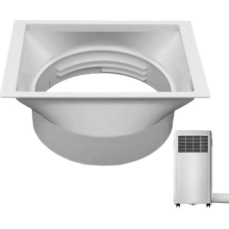 Sollbry Raccord Tuyau Climatiseur Mobile 15CM, Adaptateur Gaine Évacuation Air Universel,Connecteur Fenêtre Clim Mobile ABS Renforcé Sans Fuite Avec Filetage (1/5)