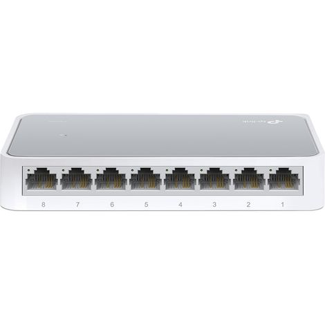 TP-Link TL-SF1008D Routeur Ethernet rapide non administrable (10/100) Blanc (1/5)