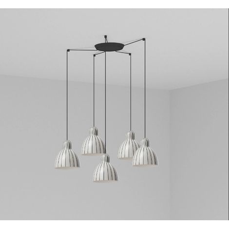 Faro Venice Suspension à 5 bandes lumineuses en forme de grappe (1/2)