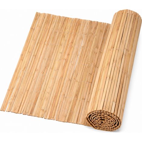 Arella In Bamboo Naturale A Canna Spaccata Per Recinzione E Privacy Decorazione Giardino Balcone Canniccio Frangivento Resistente Bambù Con Filo Metallico 1 X 3 Metri (1/5)