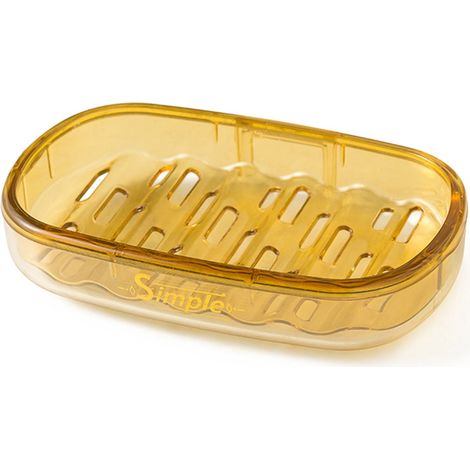 Support Savon - Fixation Par Suction Forte - Double Évacuation - Pour Salle De Bain Et Cuisine - 1 Pièce (1/5)