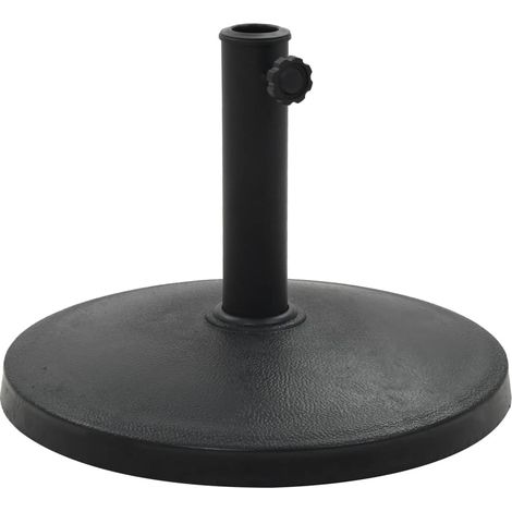 FIMEI Socle rond de parasol Polyrésine 10 kg Noir (1/5)