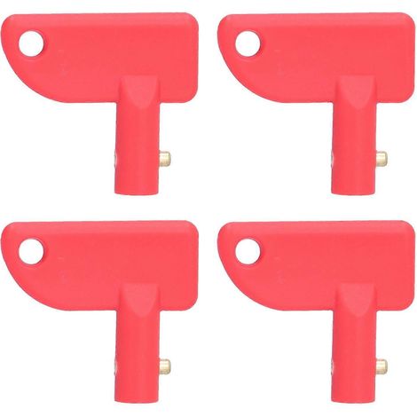 4-teiliges Kfz-Batterieschalter-Schlüssel-ABS-Isolator-Zubehörset für Boote, Fahrzeuge und LKWs (1/4)