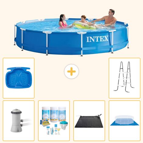 Intex Piscine Tubulaire Ronde - 366x76 cm - 7-pièces  S21030 (1/2)