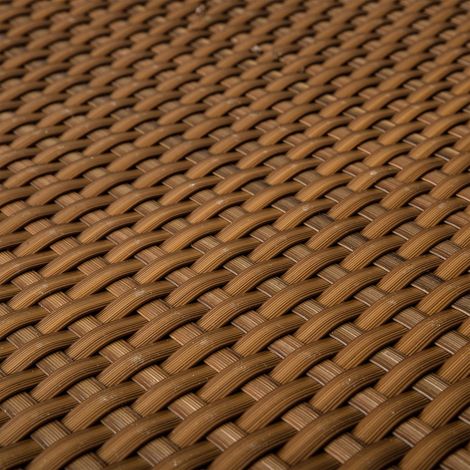 Balkonblende 0,9m Br. (Meterware) Sichtschutz aus PE-Rattan cognac (1/5)