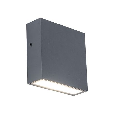Applique murale extérieure Lutec Gemini XF Gris 10W 4000K IP54 5104001118 (1/2)