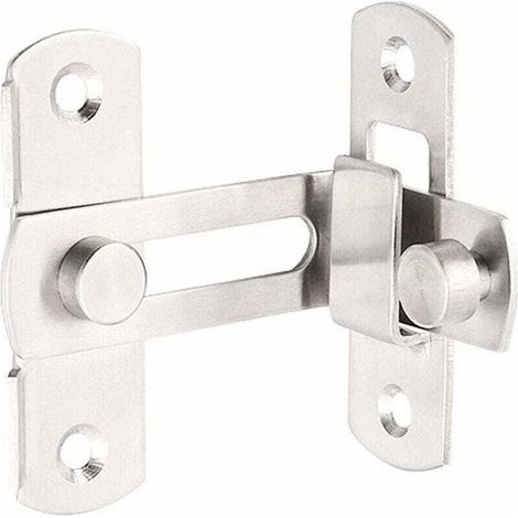 boucles de verrouillage de porte angle droit de 90 degrs boulons de verrouillage incurvs boulons de levier de verrouillage coulissant pour portes et fentres (1/4)