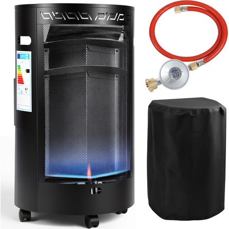 TolleTour Gasofen mit blauer Flamme 4200 W, nicht faltbar und mobil, für LPG bis 15 kg, inkl. Schutzhülle (1/5)