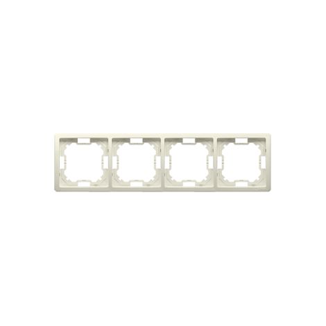 4-fach beige Rahmen Basic BMRC4/12 Kontakt-Simon (1/5)