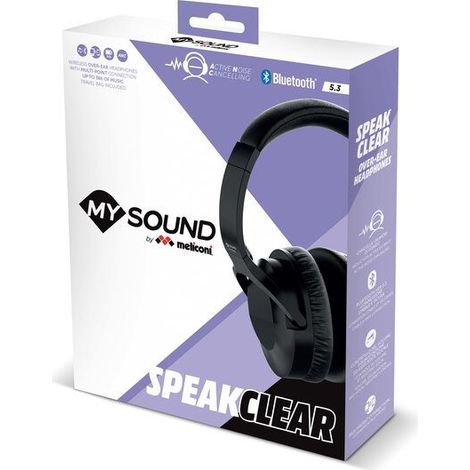 Meliconi 497406 écouteur/casque Sans fil Arceau Appels/Musique Bluetooth Noir (1/2)