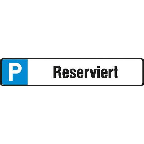 SafetyMarking Parkplatzschild Alu B520xH110 mm Reserviert (1/2)
