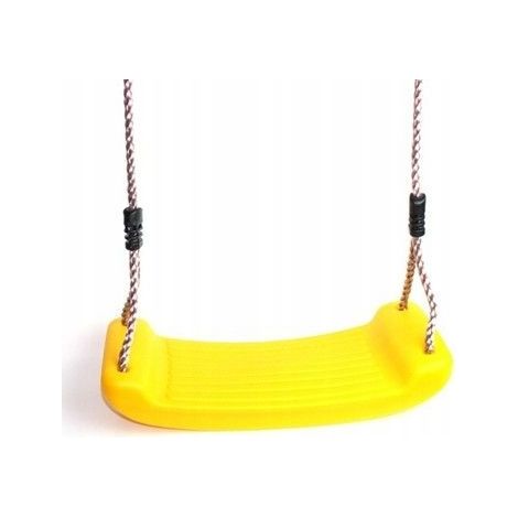 Balançoire en plastique solide pour aire de jeux, jaune (1/5)