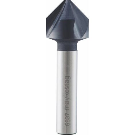 Fraise Conique à Ebavurer HM Carbure Monobloc ALUNIT DIN 335 C Déphasée - 90° D. 6.3 x Lt. 45 x Lu. x Q. 5 mm x Z3 - Diamwood