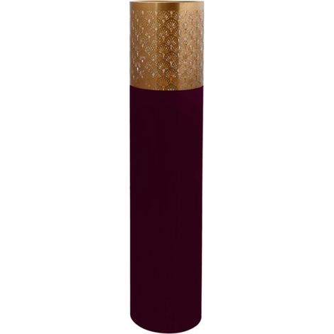 Vase Rond Design "Decoa" 121cm Violet & Or (1/2)