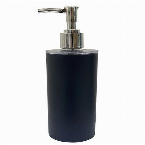 TRADE SHOP - Dispenser Porta Sapone Liquido Colore Nero Accessorio Per Arredo Da Bagno 79193 -