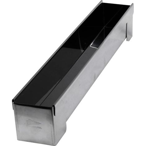 patisse 13923 – Grondaia per tronchi, stampo quadrato di Natale, formato mini – acciaio inox, 30 x 4,5 x 4,5 cm, argento (1/4)