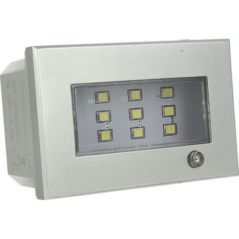 Lampada Emergenza Led Segnapasso Silver Tech 503 3M Moduli 220V Compatibile con Axolute (1/3)