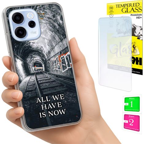 Custodia per Oppo Reno 15F / 15F FS Photo cover Cover posteriore + vetro 9H (1/5)